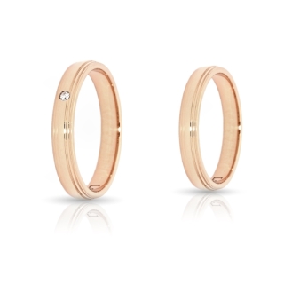 Rose Gold Engagement Ring Mod. Sofia mm. 3,7