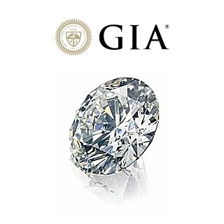 GIA Certified Natural Diamond Kt. 0,53 Color F Clarity SI1