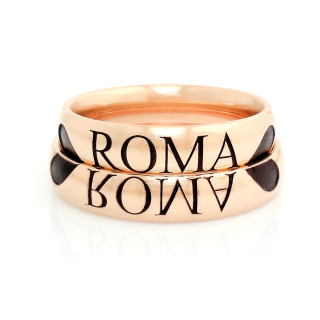 Rose Gold Wedding Ring mod. Aeterna mm. 4,5