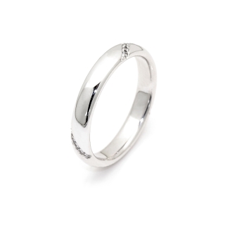 950 Platinum Wedding Ring mod. Madrid mm. 3,8