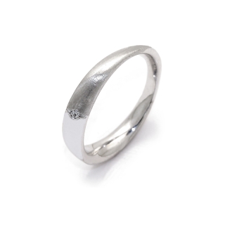 950 Platinum Wedding Ring mod. Acapulco mm. 3,2