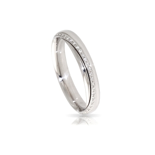 950 Platinum Wedding Ring mod. Sorrento mm. 4,20