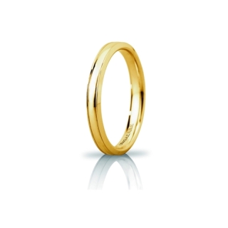 UNOAERRE Wedding Ring in 18k Yellow Gold mod. Orion Slim