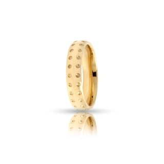 Yellow Gold Wedding Ring mod. Asia mm. 4,5