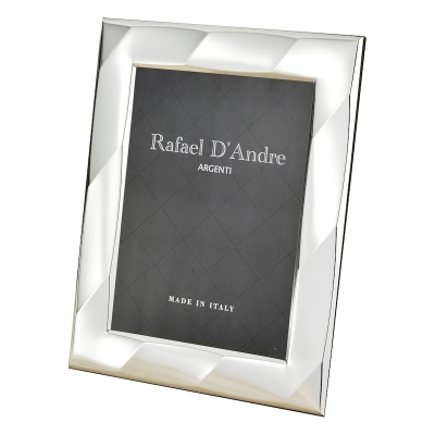 963 SILVER PICTURE FRAME BACK IN WOOD WAVY AND GLOSSY PICTURES SIZE 13x18 Cm.