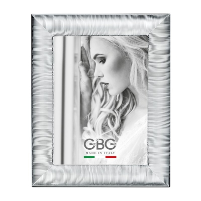 929 SILVER PICTURE FRAME BACK IN WOOD STRIPED PICTURES SIZE 13x18 Cm.