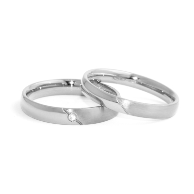 Wedding Ring in 925 Silver mod. Alice mm. 4