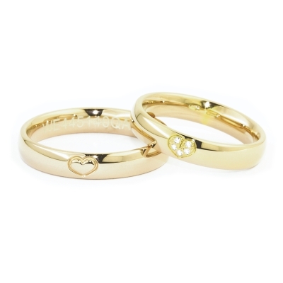 Yellow Gold Wedding Ring mod. Afrodite