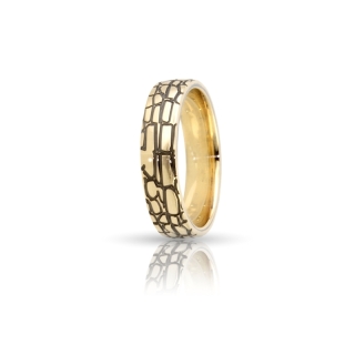 Yellow Gold Engagement Ring Mod. Kenya mm. 5