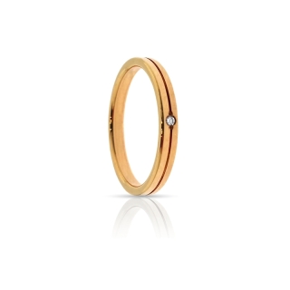 Rose Gold Engagement Ring Mod. Sara mm. 2,5