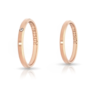 Rose Gold Engagement Ring Mod. Serena mm. 2,5
