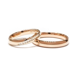 Rose Gold Wedding Ring Mod. Confort mm. 3,5