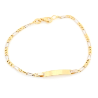 18 Kt. 750 mill. White and Yellow Gold Bracelet - 16 Cm.