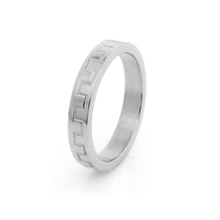 Wedding Ring in 925 Silver 3,5 mm. Confort Flat