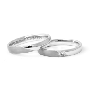 White Gold Wedding Ring mod. Michelle mm. 3,5