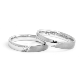 White Gold Wedding Ring mod. Irina mm. 4