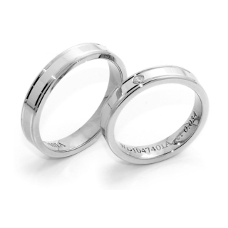 925 Silver Engagement Ring 925 Mod. Iris mm. 4