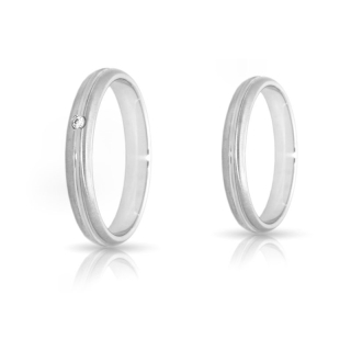 925 Silver Engagement Ring 925 Mod. Elisa mm. 3,5