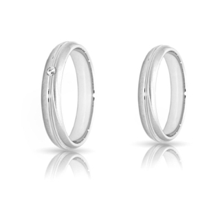 925 Silver Engagement Ring 925 Mod. Francesca mm. 4,2