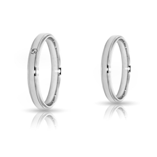 925 Silver Engagement Ring 925 Mod. Matilde mm. 3,5